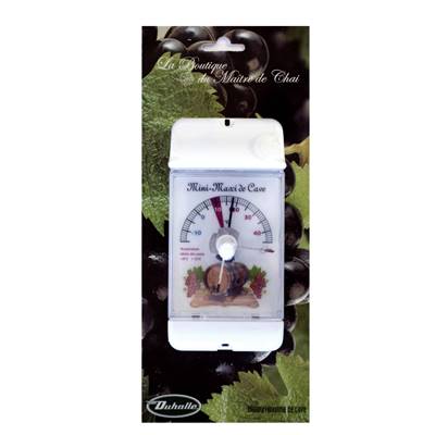 Thermomètre de Cave à Cadran - Minima / Maxima de Cave - Thermomètre à Cadran