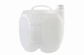 Fût de 10 L - Cubitainer en Plastique Blanc Translucide