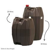 Fût de 20 L - Cubitainer en Plastique Brun