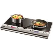 Plaque à induction double UNOLD 58275 – 3400 W, 2 foyers portables avec minuteur