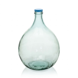 Dame-jeanne 15 L - Verre Transparent, Entourage Plastique