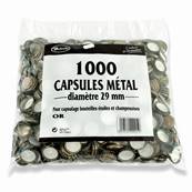 Lot de 1000 Capsules Couronne en Métal couleur Or - Ø 29 mm pour Bouteilles Champenoises