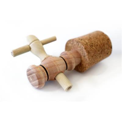 Robinet 3 Pouces ( 8 cm ) - pour Fût ou vinaigrier - Bois de frêne Français