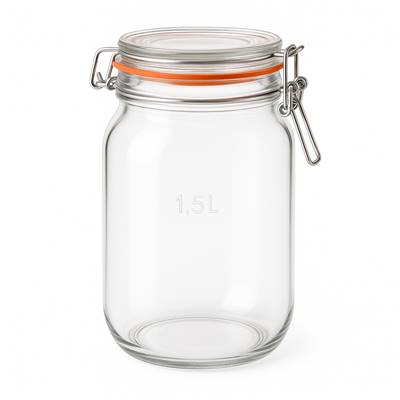 6 Bocaux en Verre 1,5 litres Luminarc - Conserve & Stockage