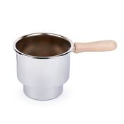 Cuve pour Pot Chauffant pour Cacheter les Bouteilles de Vin  Cire Souple et Cire Dure  1,3L  Acier Inoxydable