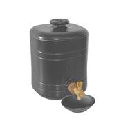 Vinaigrier Design Emile Henry Anthracite 2,5 Litres avec Robinet Bois et Coupelle en Cramique