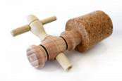 Robinet 3 Pouces ( 8 cm ) - pour Fût ou vinaigrier - Bois de frêne Français