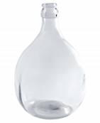 Dame-jeanne 5 L - Verre Transparent, Entourage Plastique