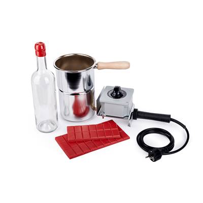 Pot Chauffant pour Cire à Cacheter les Bouteilles de Vin – 1,3L – Acier Inoxydable