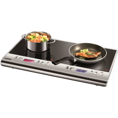 Plaque à induction double UNOLD 58275 – 3400 W, 2 foyers portables avec minuteur